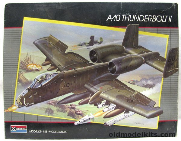 Monogram 1/48 Fairchild A-10A Thunderbolt II Warthog, 5505 plastic model kit